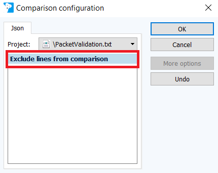 Dialog Vergleich konfigurieren